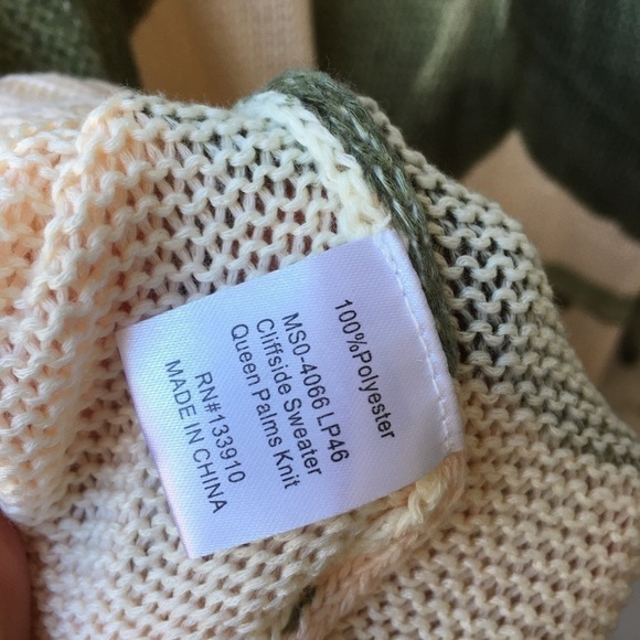 RARE Show me your mumu Queen Palms Knit Sweater Size S - Picture 8 of 8